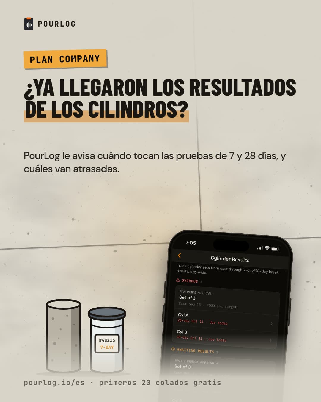 Anuncio: Cilindros sin pendientes